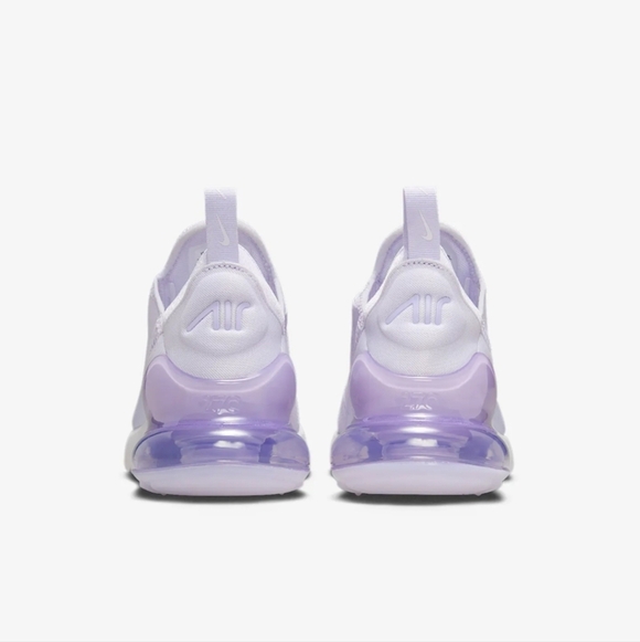 Bling Womens Nike Air Max 270 Purple Sneakers Customized With Clear Crystals - Picture 4 of 5